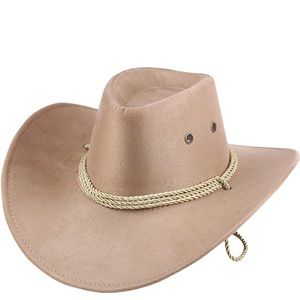 Mens Faux Felt Western Cowboy Hat